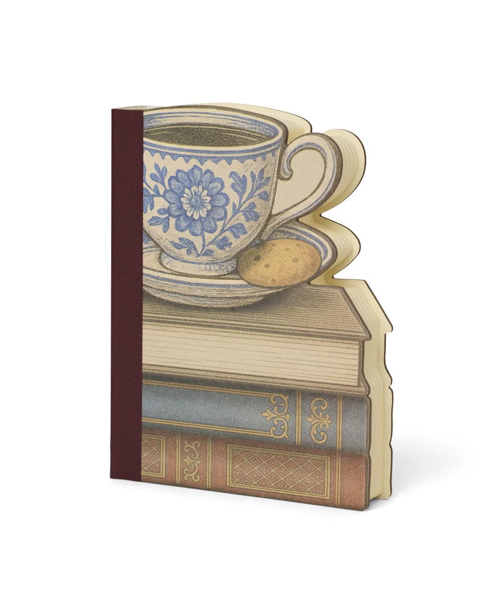 Eclectionery Notable Books : Cup on Books Anteckningsbok