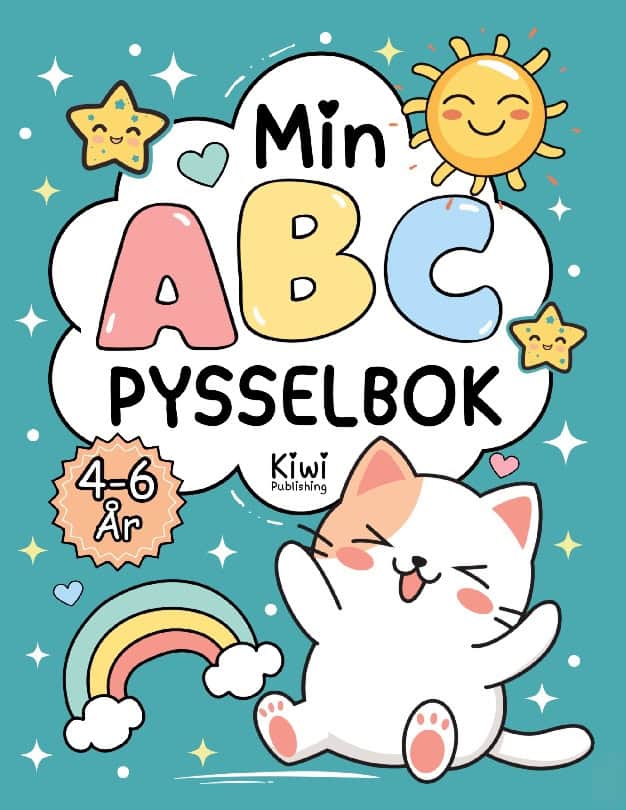 Publishing, KIWI | Min ABC pysselbok : Lär dig alfabetet, skriva och känna igen bokstäver