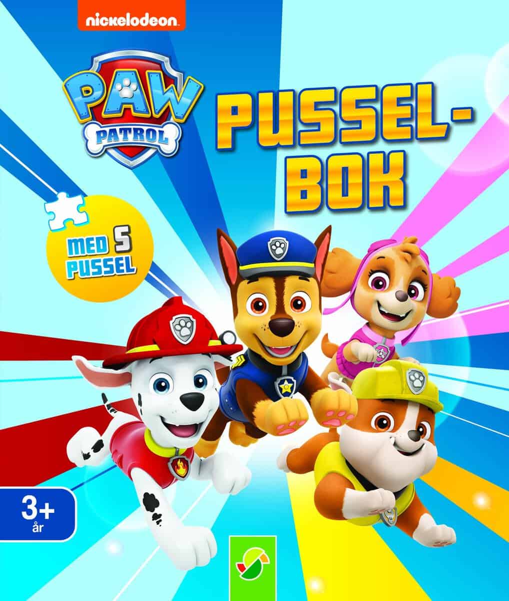 Pusselbok Paw Patrol : 5 pussel