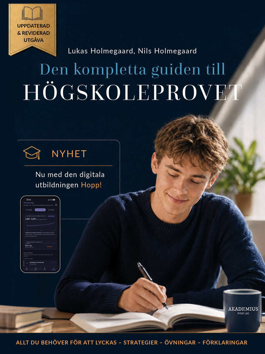Holmegaard, Nils | Holmegaard, Lukas | Den kompletta guiden till högskoleprovet