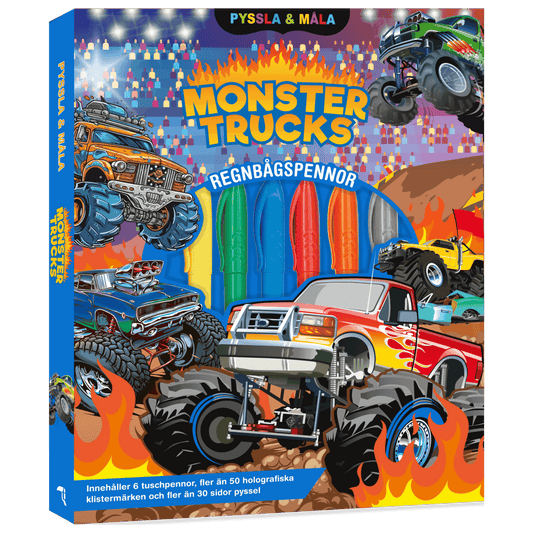 Pyssla och måla Monstertrucks