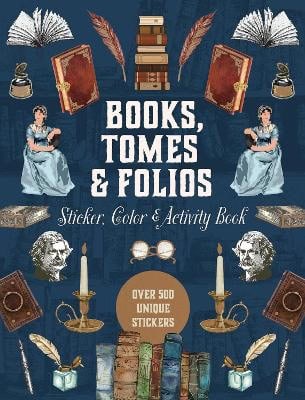 Books, Tomes & Folios Sticker, Color & Activity Book