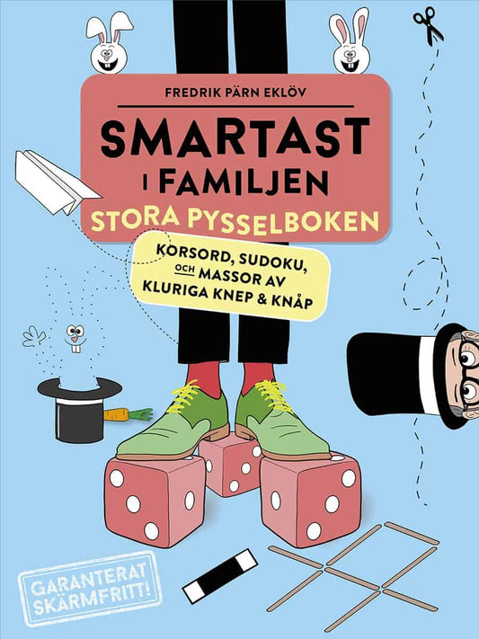Pärn Eklöv, Fredrik | Smartast i familjen – Stora pysselboken : Korsord, sudoku och massor av kluriga knep & knåp