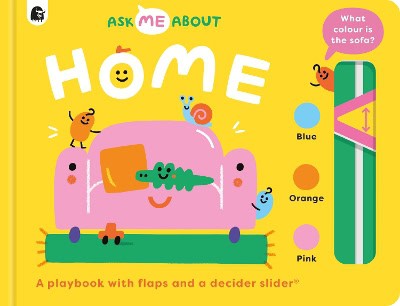 Rebecca, Atkinson | Home : A playbook with flaps and a decider slider (R)