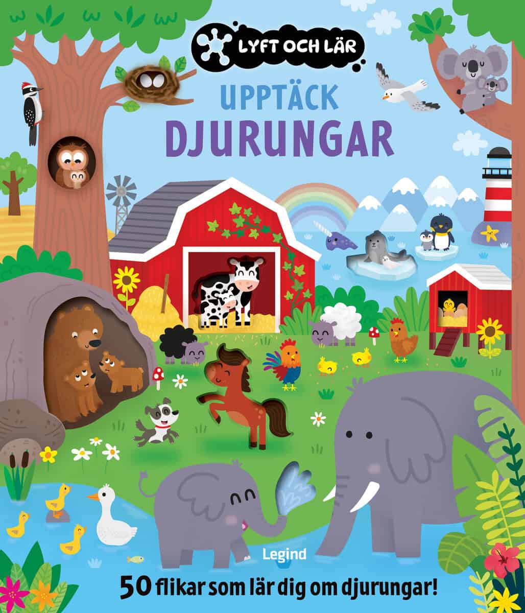 Upptäck djurungarna : 50 flikar som lär dig om djurungar