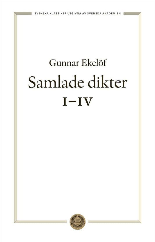 Ekelöf, Gunnar | Samlade dikter I-IV