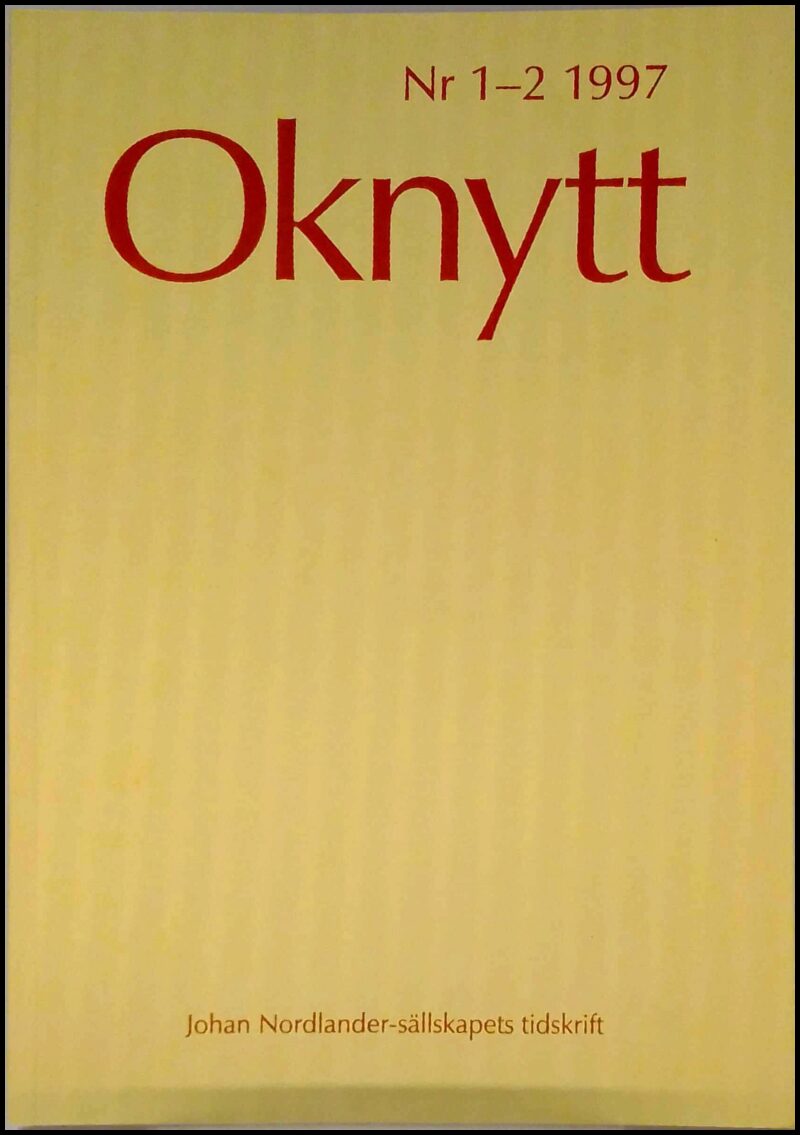 Oknytt | 1997 / 1-2