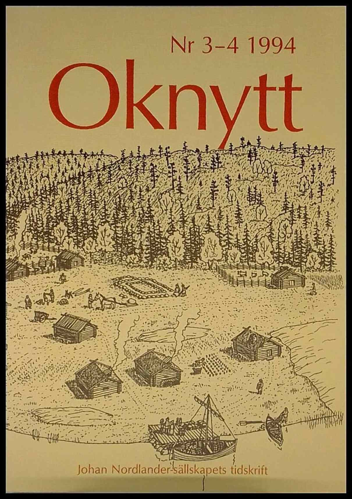 Oknytt : Johan Nordlander-sällskapets tidskrift | 1994 / 3-4