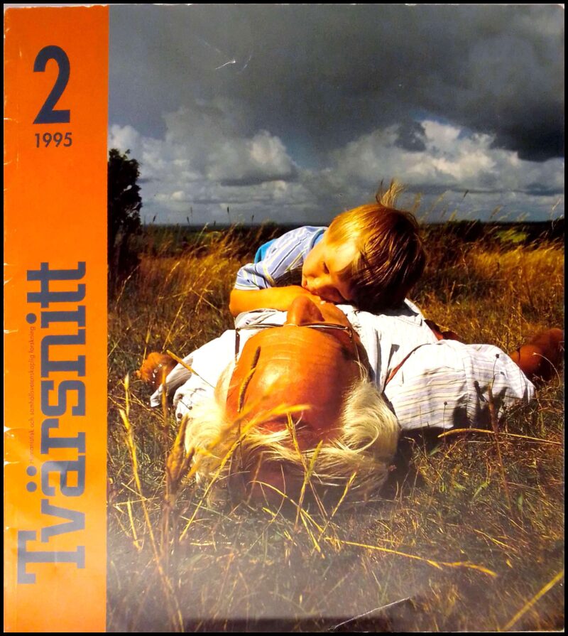 Tvärsnitt : humanistisk och samhällsvetenskaplig forskning | 1995 / 2