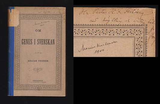 Tegnér, Esaias, d.y. | Om genus i svenskan : Aftryck ur Svenska Akademiens handlingar Ifrån år 1886, sjette delen (1891)