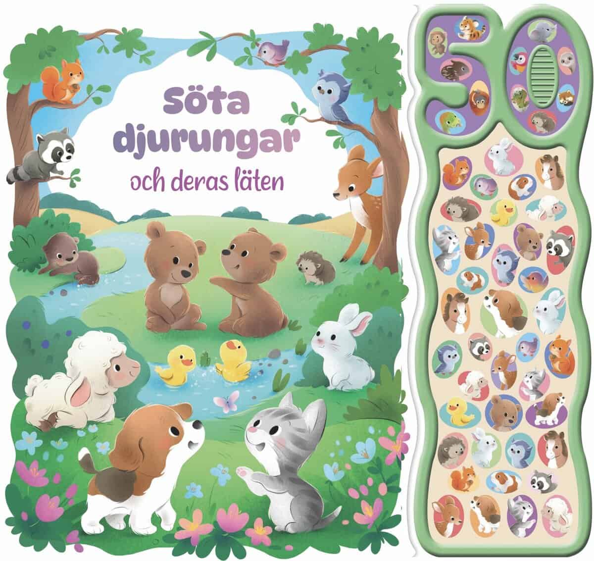 Söta djurungar och deras läten