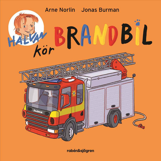 Norlin, Arne | Halvan kör brandbil