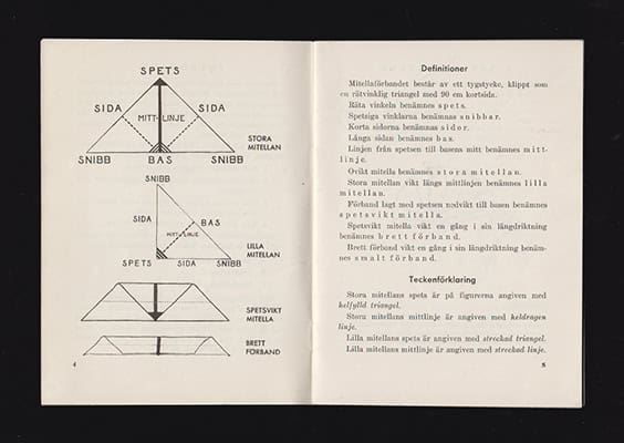 Greyerz, Walo von | Så lägger jag en mitella : Trekantsduk