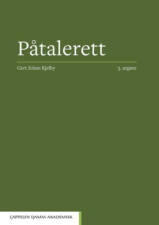 Kjelby, Gert Johan | Påtalerett