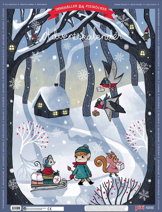 Författare, Flera | Pixi adventskalender 2025 : Med böcker av Maria Trolle, Maria Nilsson Thore, Johan Anderblad, Filipp...