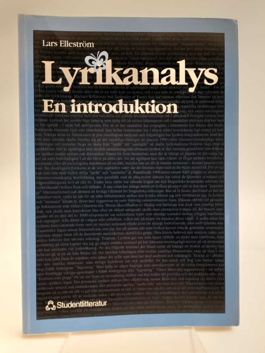Elleström, Lars | Lyrikanalys : En introduktion