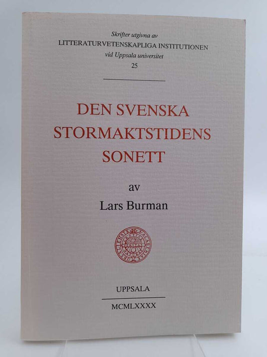 Burman, Lars | Den svenska stormaktstidens sonett