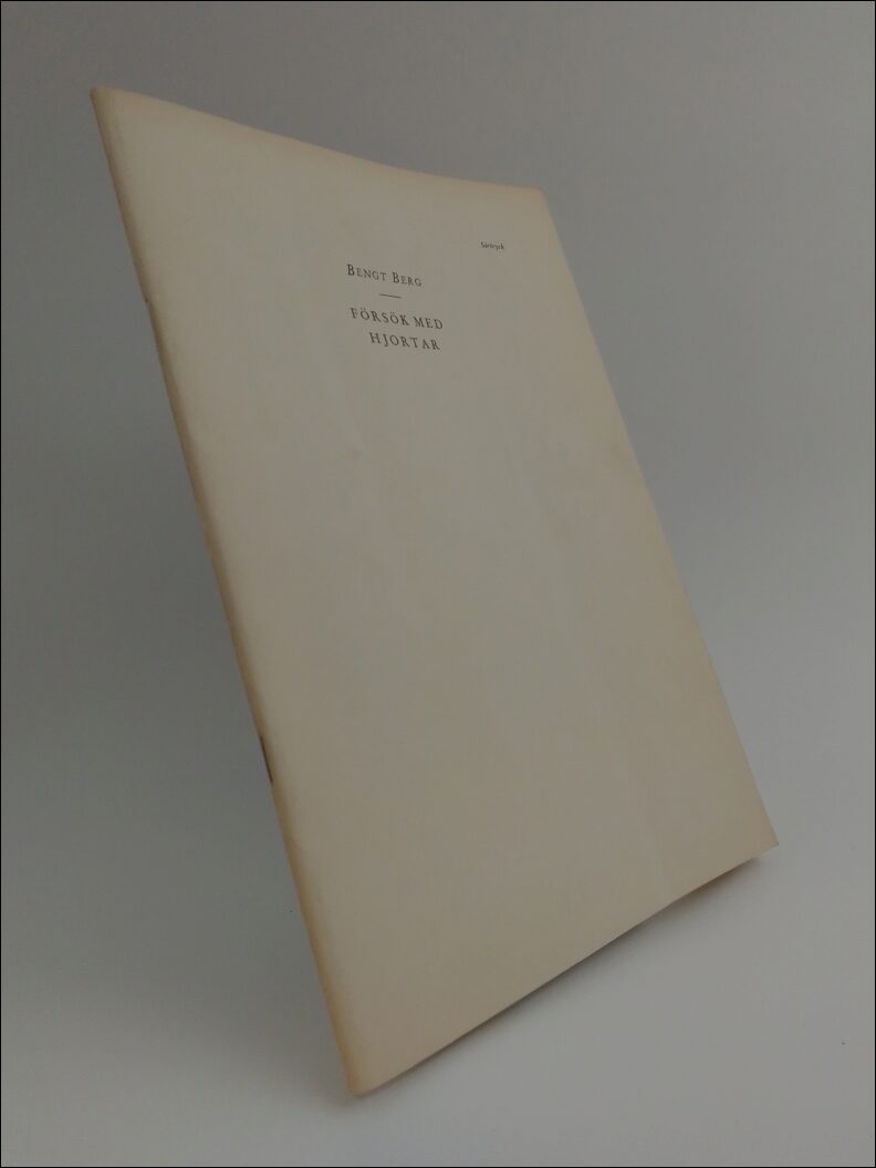 Berg, Bengt | Försök med hjortar