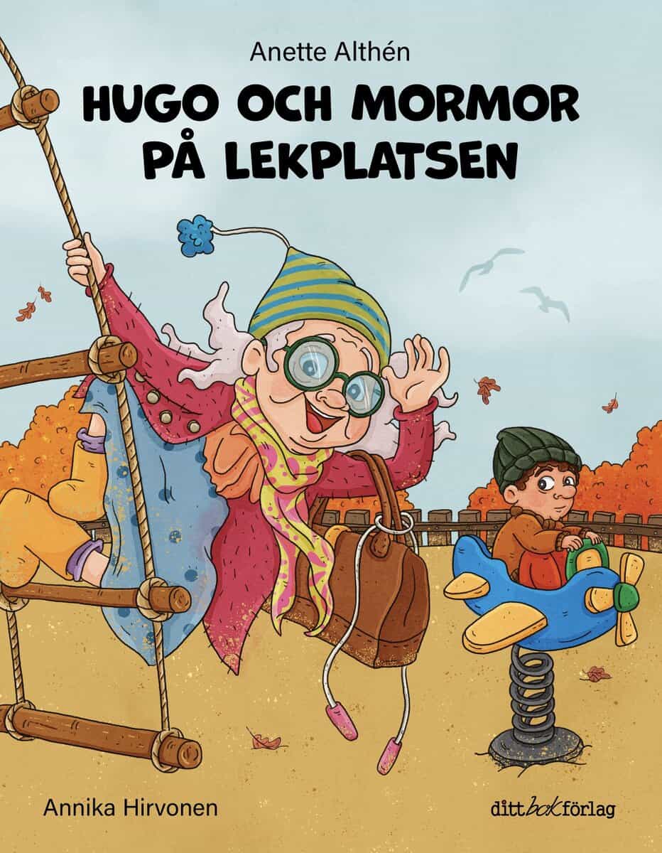 Althén, Anette | Hugo och mormor på lekplatsen