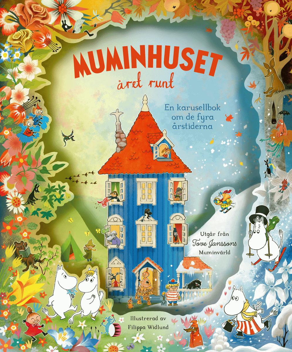 Muminhuset året runt : En karusellbok om de fyra årstiderna
