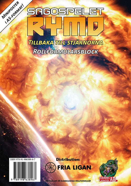 Sagospelet Rymd : Rollformulärsblock