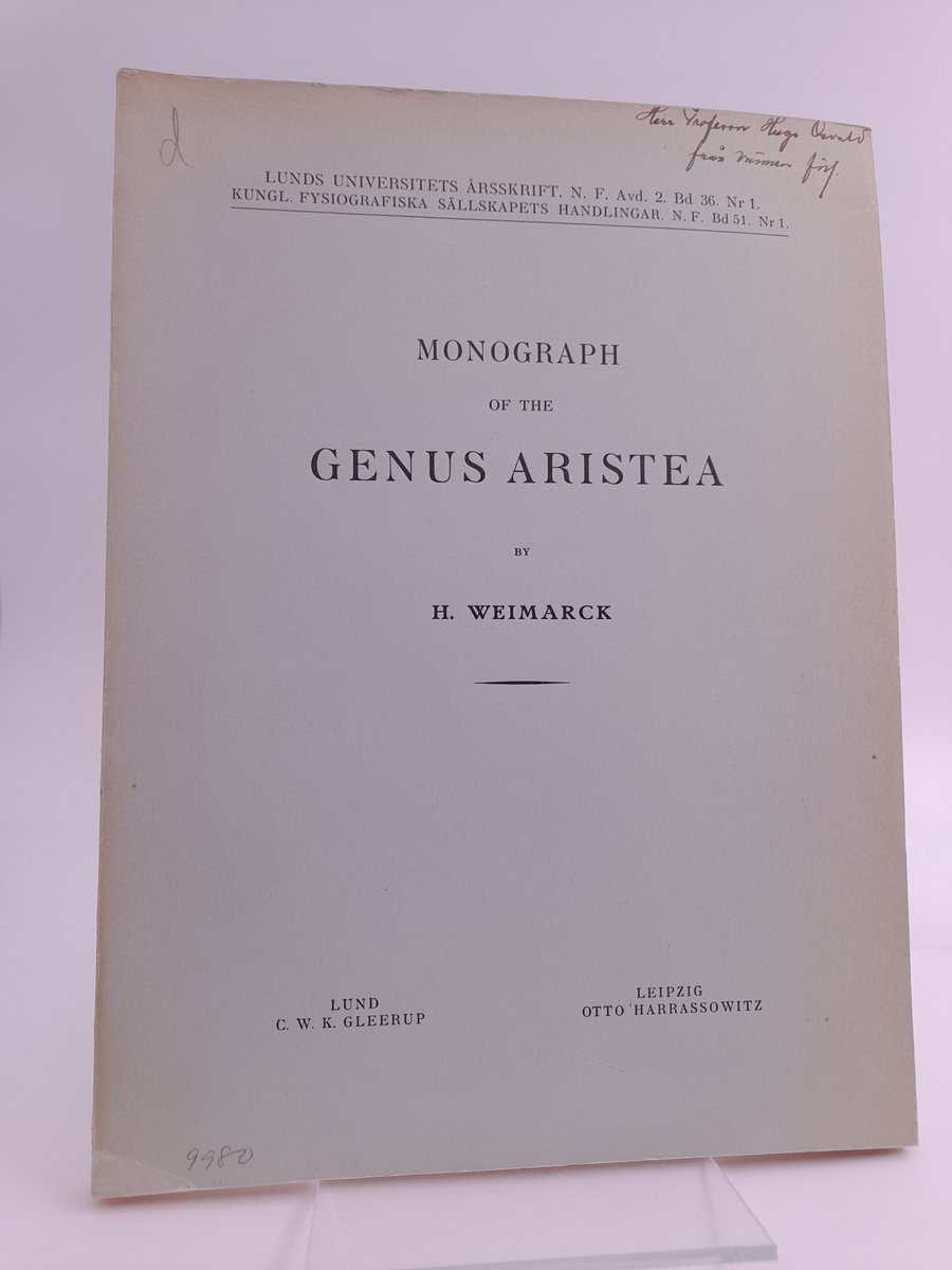 Weimarck, Henning | Monograph of the genus aristea
