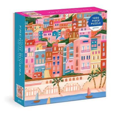 Galison | Colors Of The French Riviera 1000 Piece Puzzle in Square Box