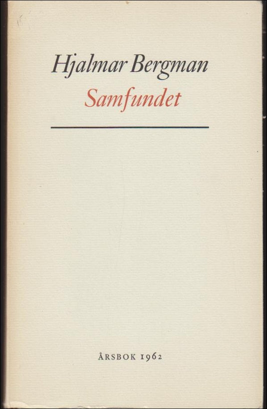 Hjorth, Daniel (red.) | Årsbok 1962