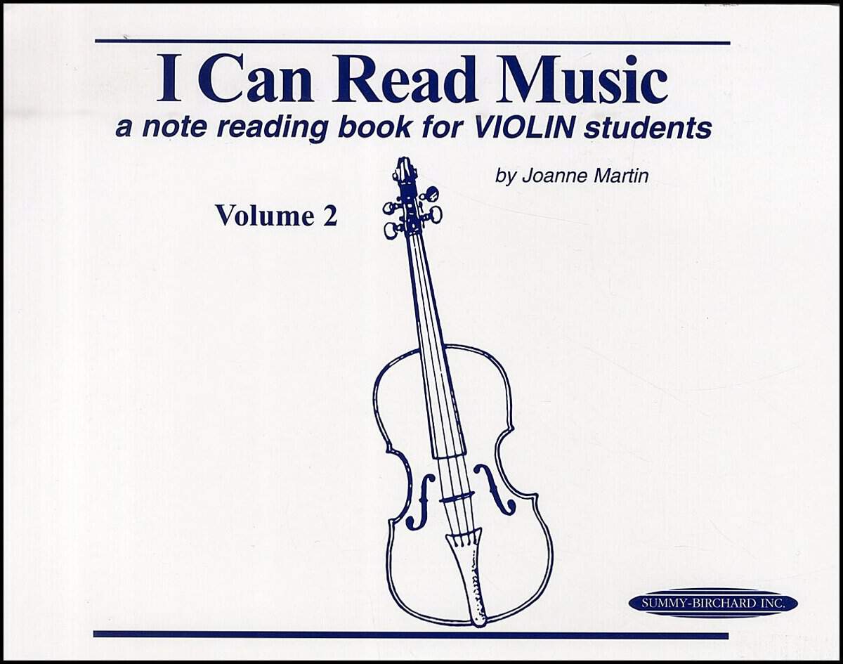 Martin, Joanne | I can read music Volume 2 : a note reading book for violin students