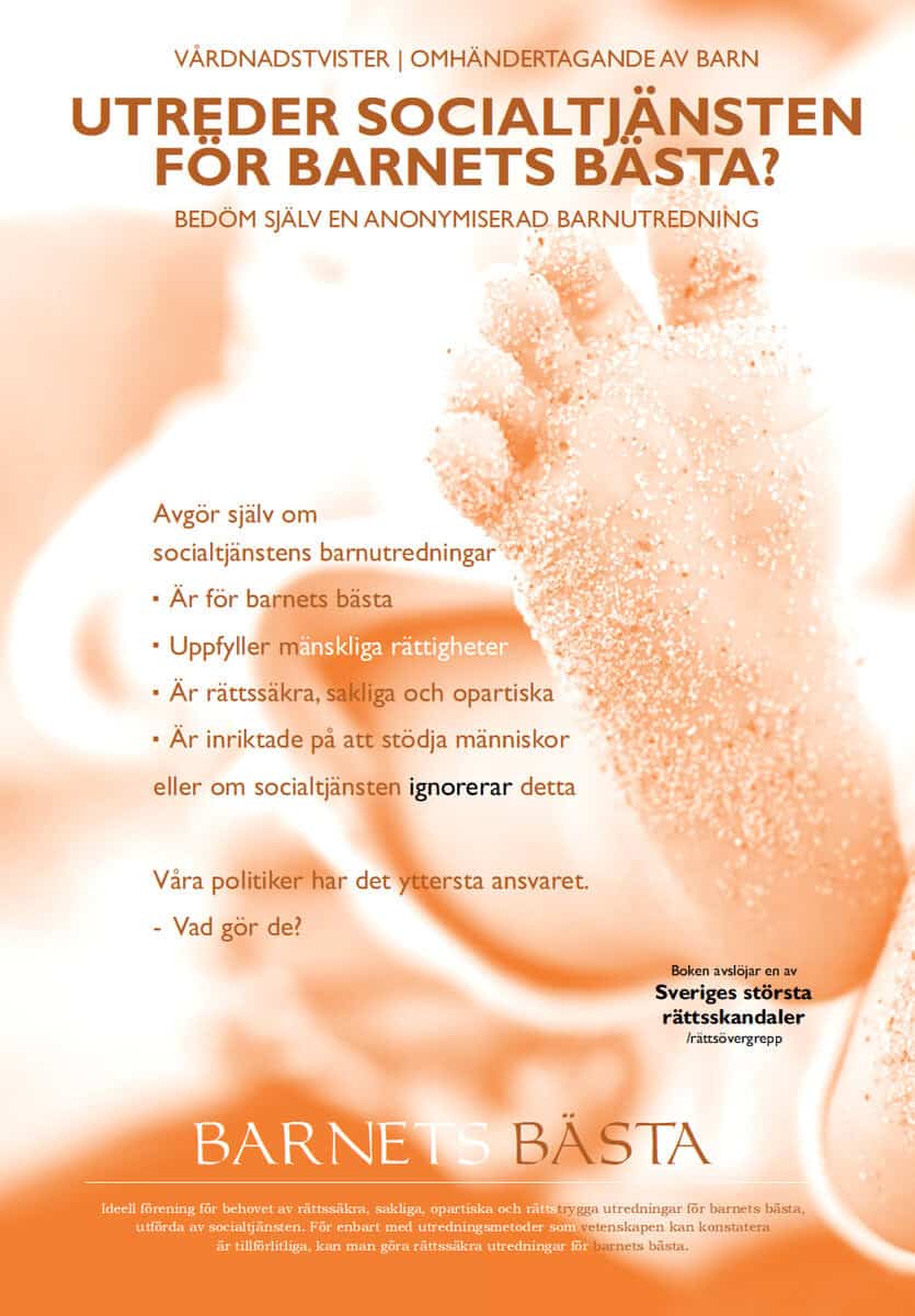 Philipson, Erik | Ideell förening, Barnets bästa | Utreder socialtjänsten för barnets bästa? Bedöm själv en anonymiserad...