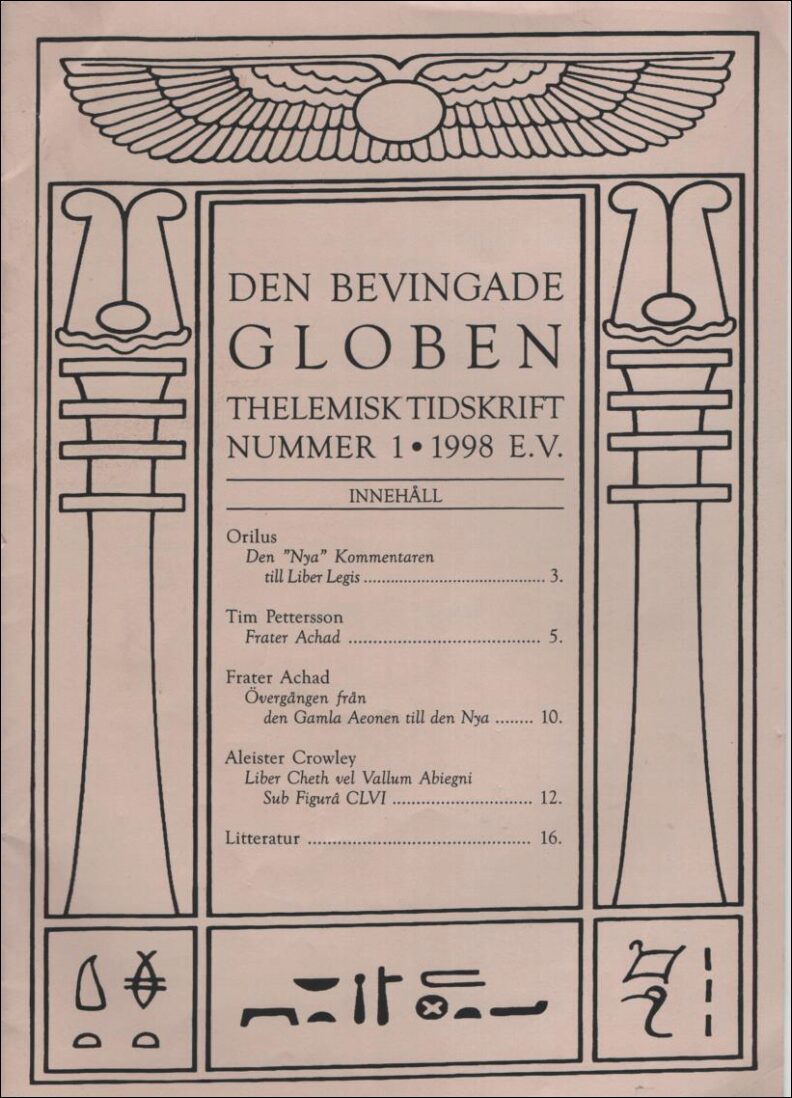 Den bevingade globen - Thelemisk tidskrift | 1998 / 1