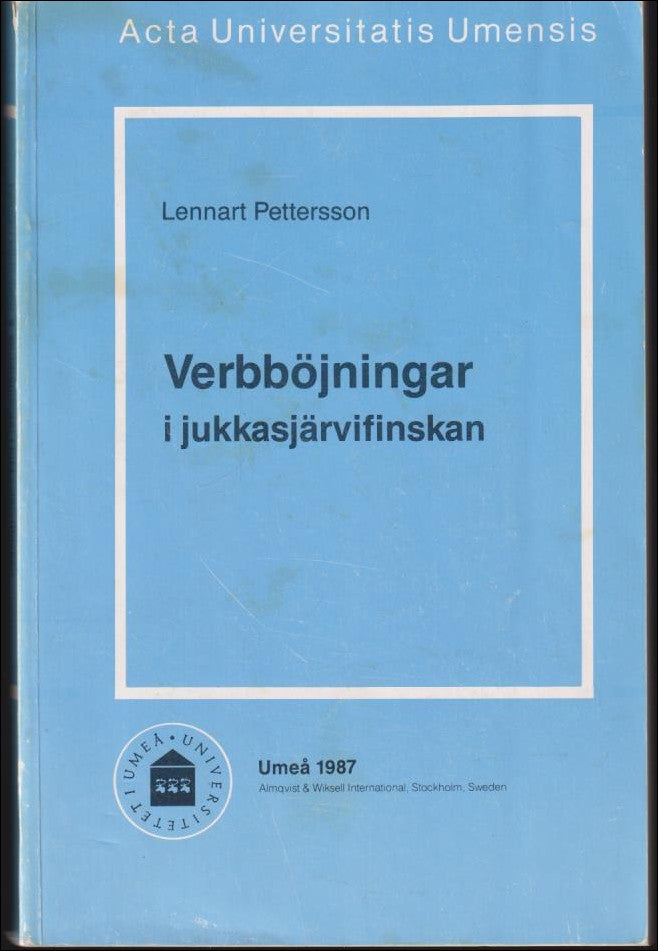 Pettersson, Lennart | Verbböjningar i jukkasjärvifinskan