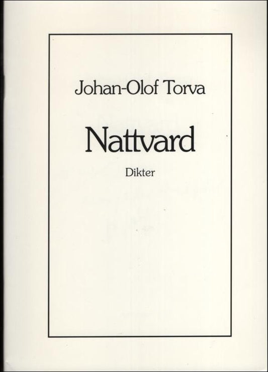 Torva, Johan-Olof | Nattvard