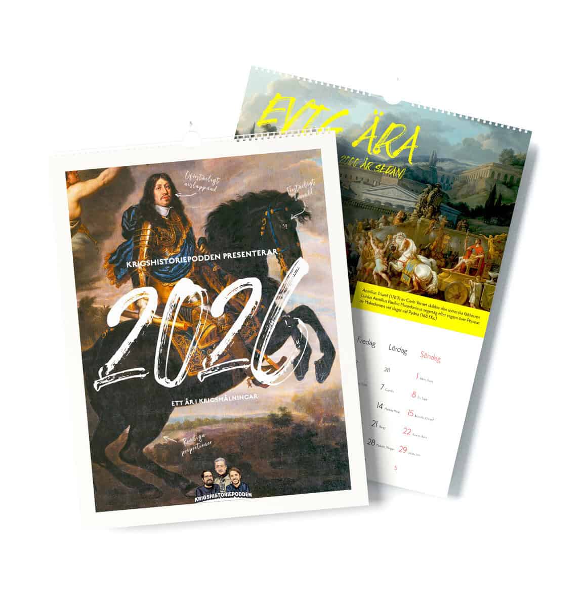 Bergwall, Mattis | Wallin, Per | Hagelin, Fredrik | Väggkalender Krigshistoriepodden 2026