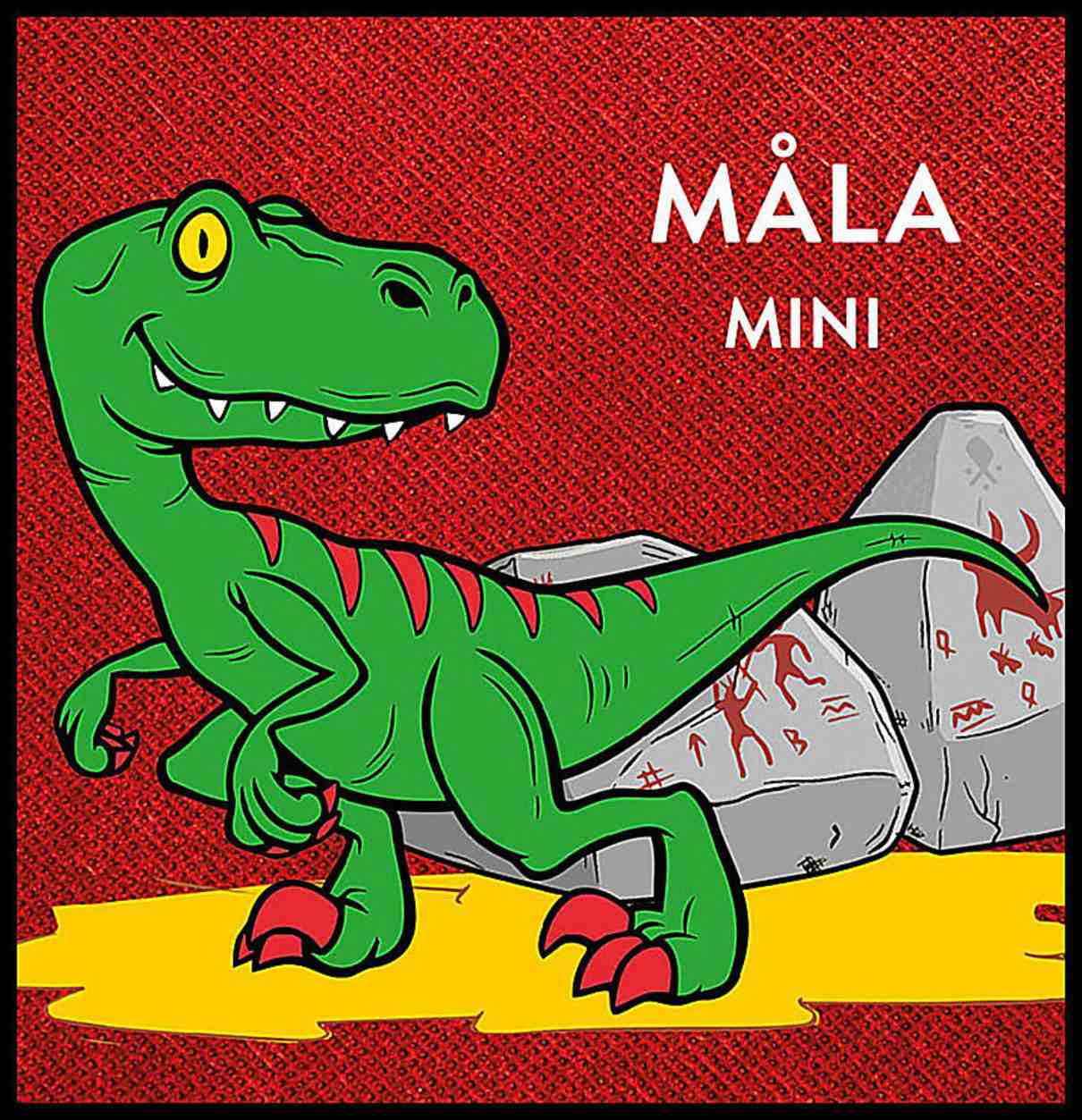 Måla mini. Dinosaurier