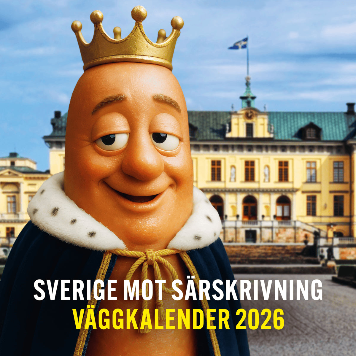 Sverige mot särskrivning : Väggkalender 2026