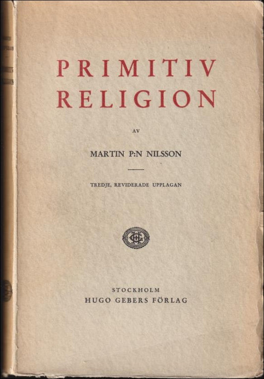Nilsson, Martin P:n | Primitiv religion