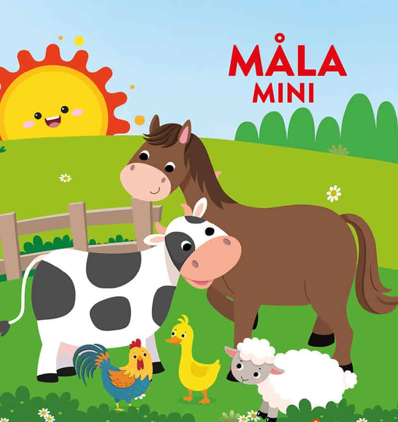 Måla mini : Djurungar på bondgården