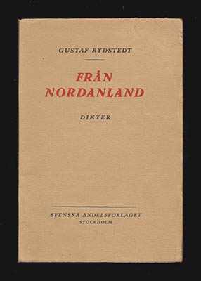 Rydstedt, Gustaf | Från nordanland : Dikter