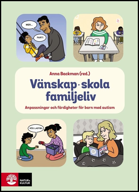 Backman, Anna | Berg, Bella | et al | Vänskap, skola, familjeliv : Anpassningar och färdigheter för barn med autism