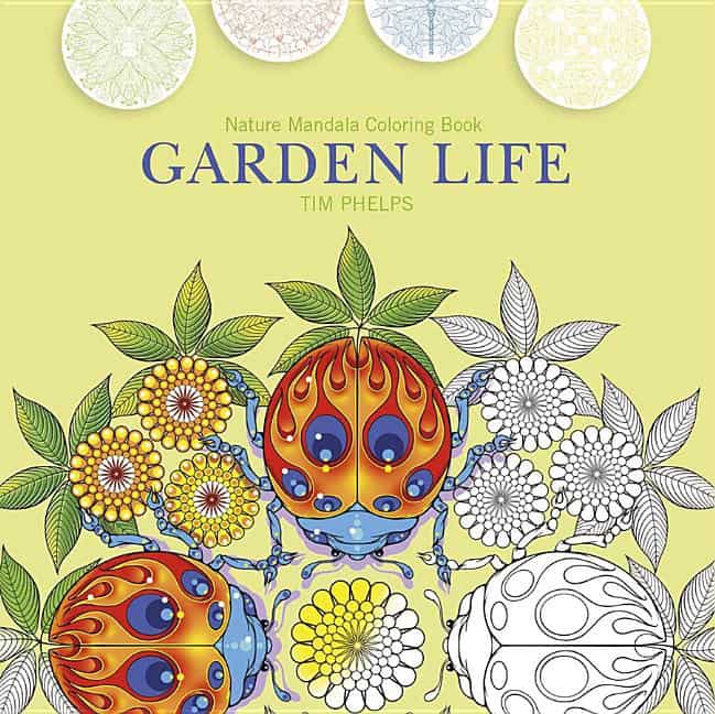Phelps, Timothy | Garden life : Nature mandala coloring book