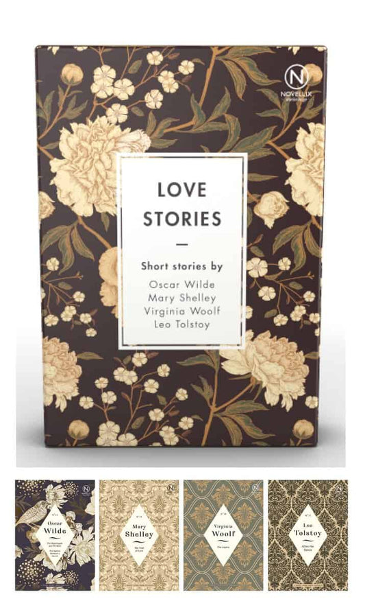 Wilde, Oscar | Shelley, Mary | Tolstoy, Leo | Woolf, Virginia | Box with four Love Stories