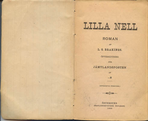 Brakings, L. S | Lilla Nell : Roman