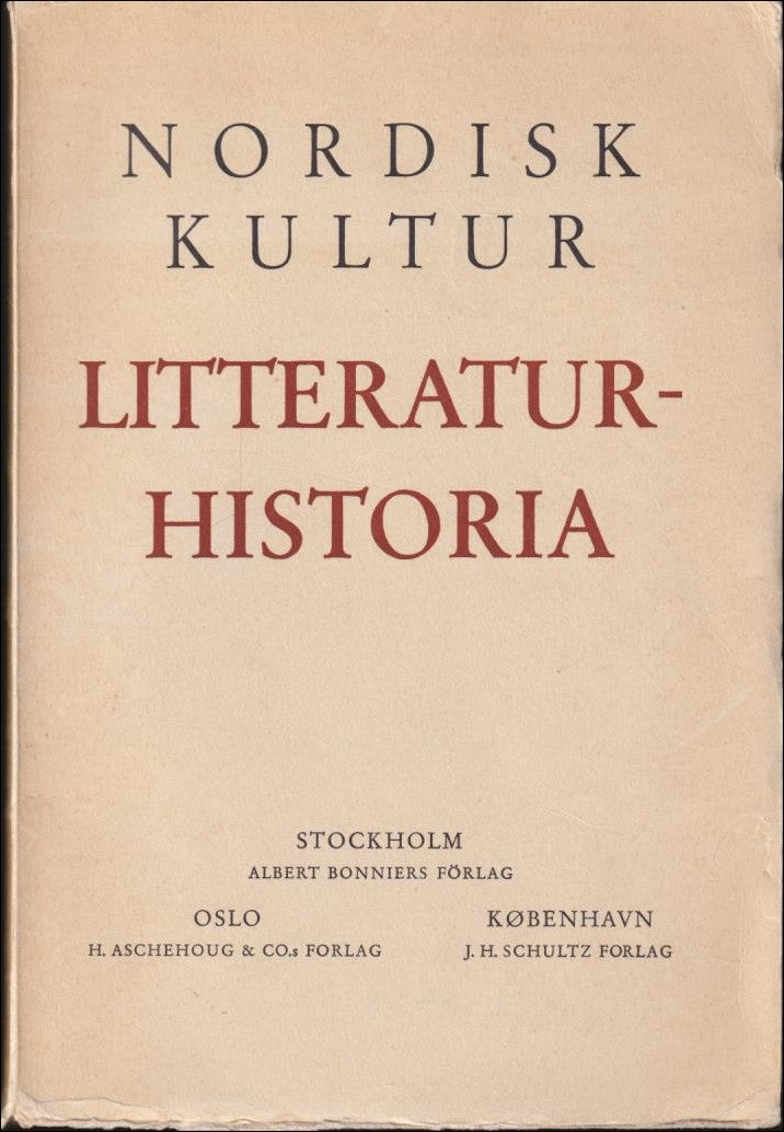 Nordal, Sigurdur (utg.) | Nordisk Kultur : Litteraturhistoria