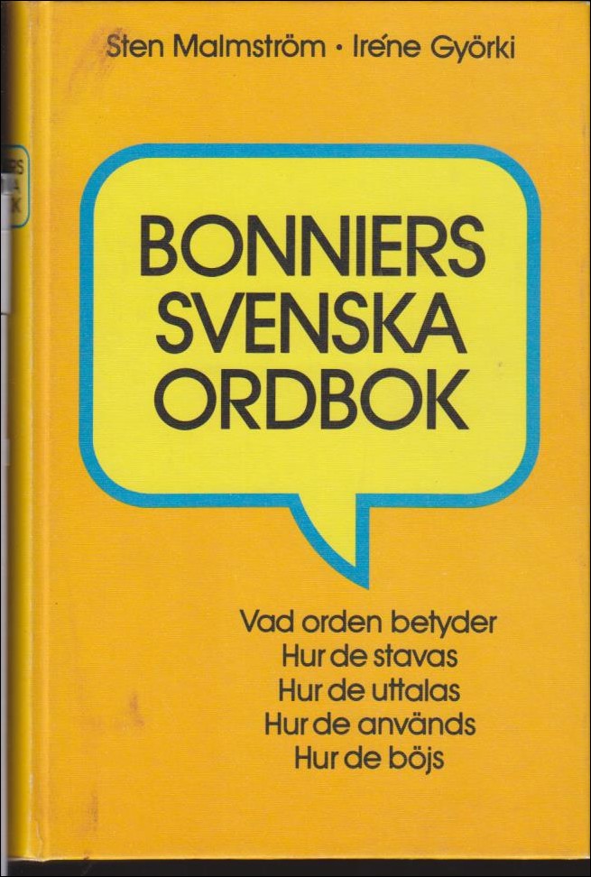 Malmström, Sten & Györki, Iréne | Bonniers svenska ordbok
