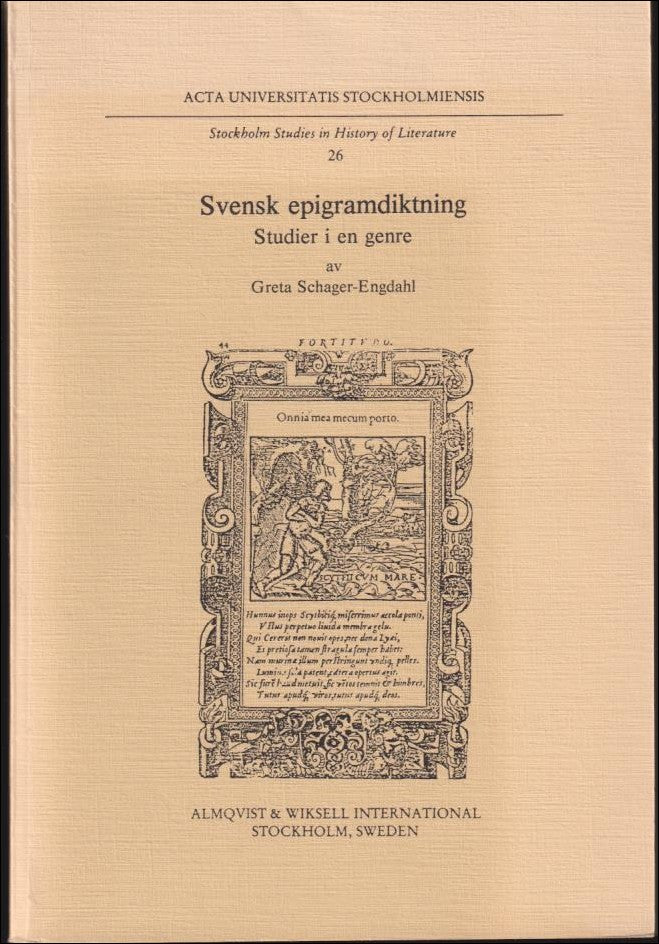 Schager-Engdahl, Greta | Svensk epigramdiktning : Studier i en genre
