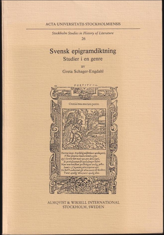 Schager-Engdahl, Greta | Svensk epigramdiktning : Studier i en genre