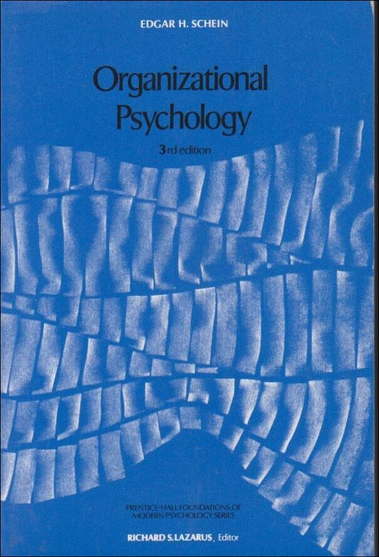 Schein, Edgar H. | Organizational psychology