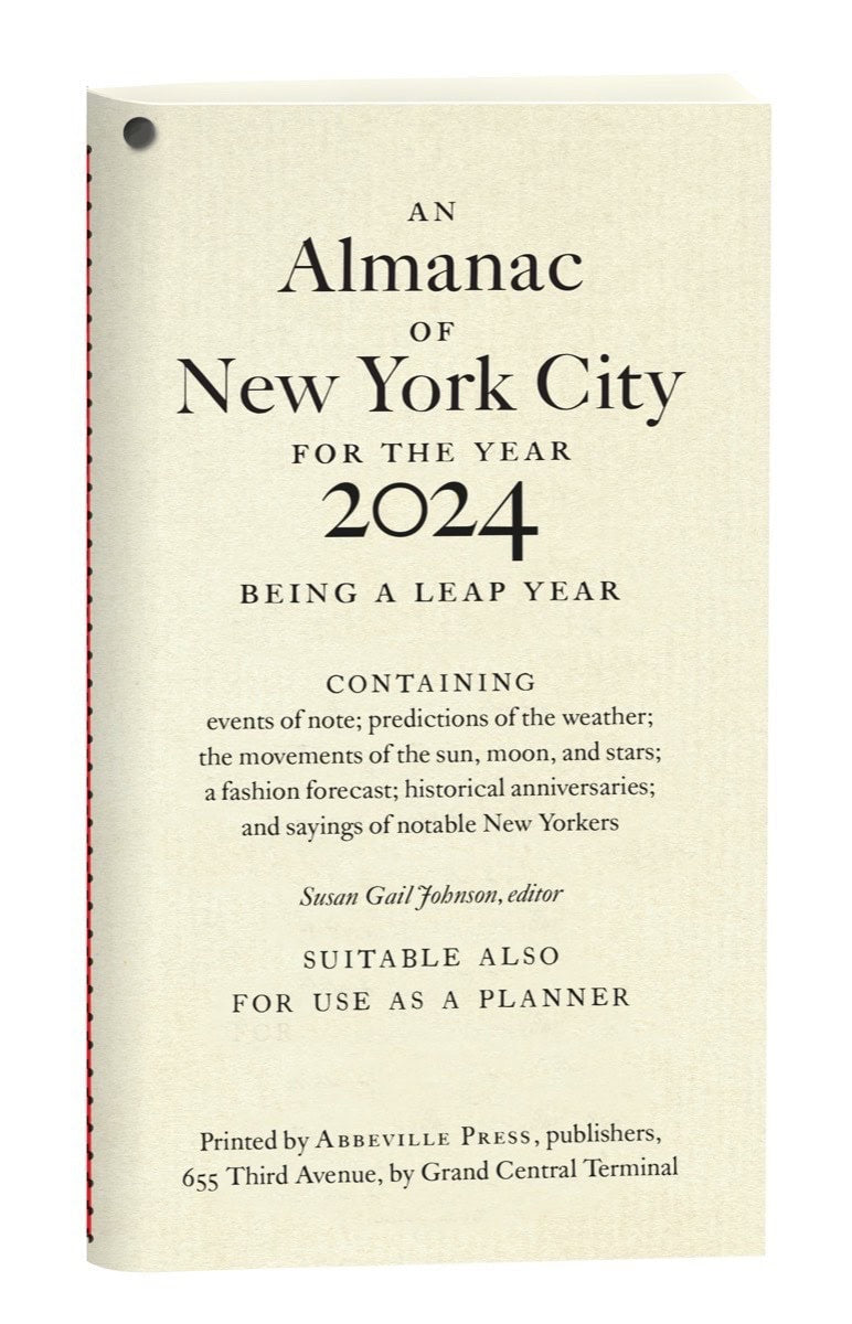 Susan Gail Johnson | An Almanac Of New York City For The Year 2024