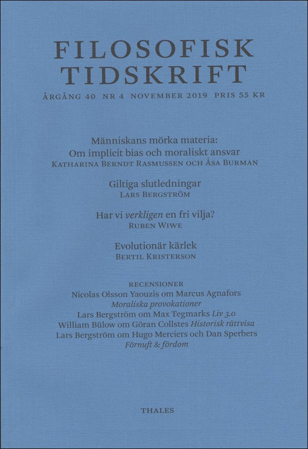 Filosofisk tidskrift | 2019 / 4